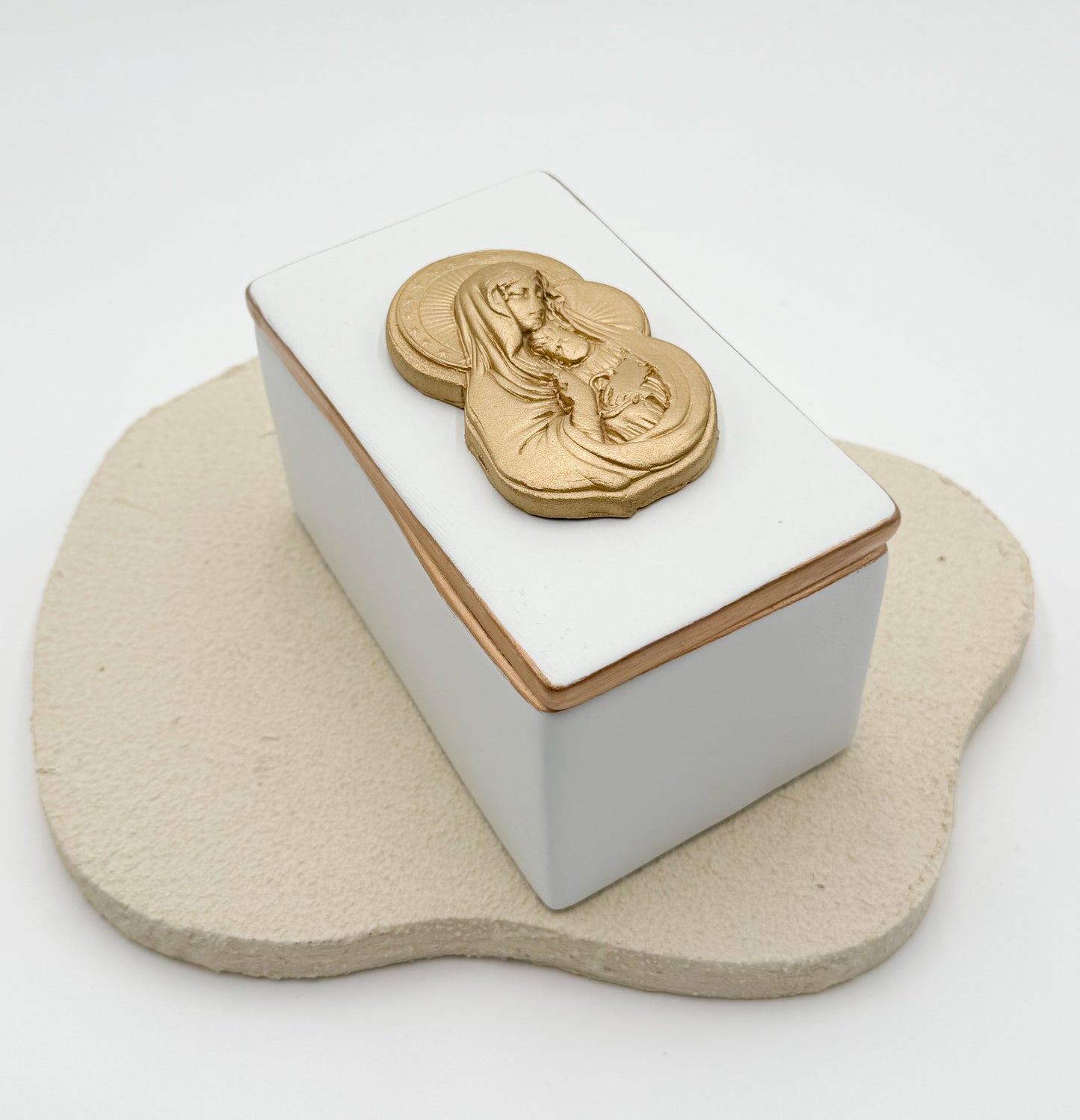 Mary & Jesus Christmas Ceramic Box