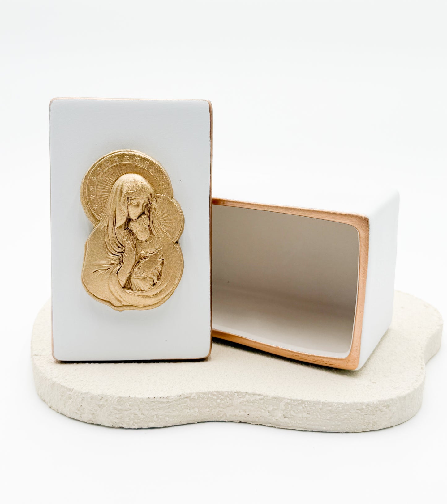 Mary & Jesus Christmas Ceramic Box