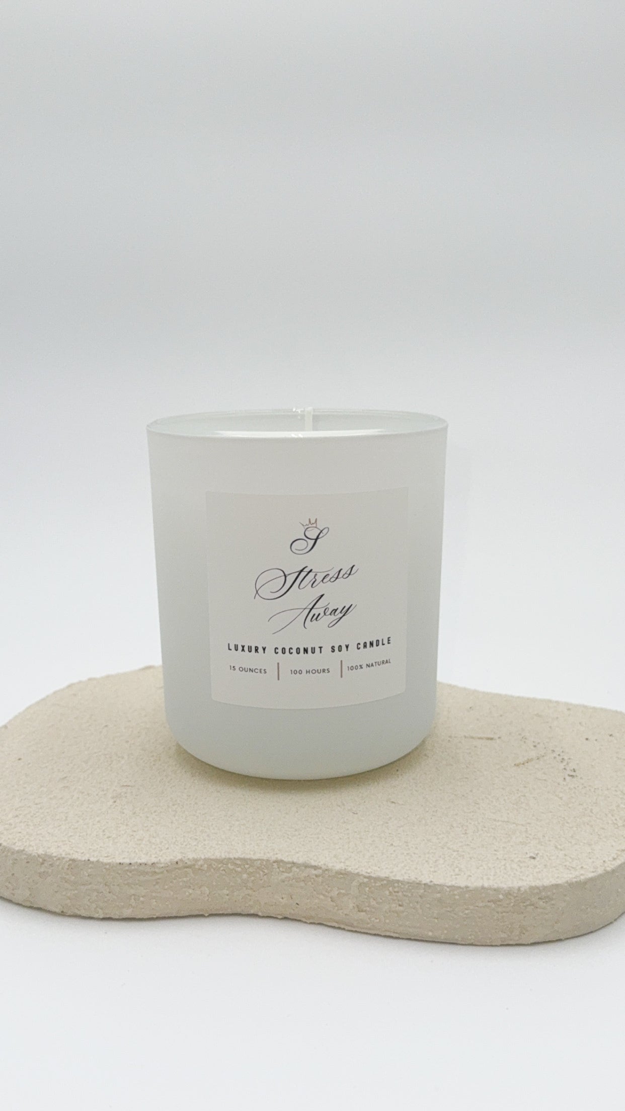 Stress Away Large Candle